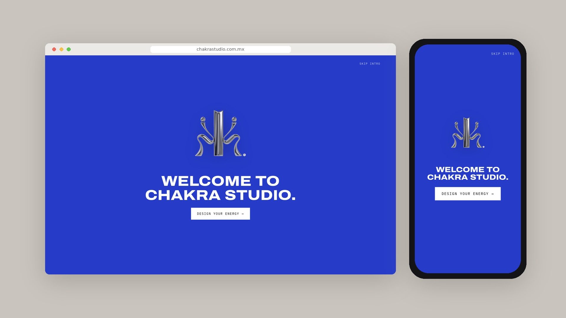 Chakra Studio — website, desktop & mobile